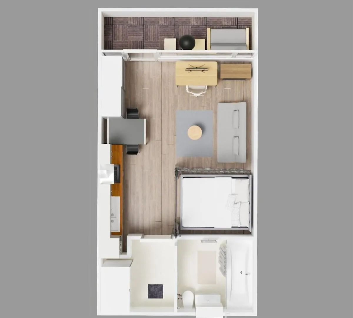 Large Cozy Studio With Balcony And Kitchen At Pasing Mnichov 0*,